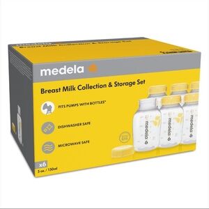 Medela Yellow and White Bottle Set
